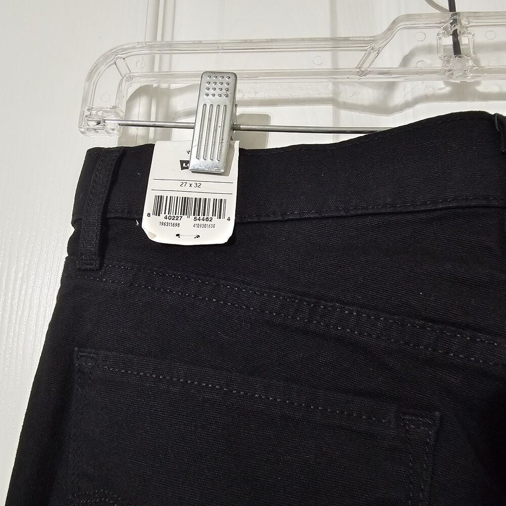 Levi's 314 Shaping Straight Black Stretch Denim Jeans Women's 27x32 - NWT - Picture 9 of 13